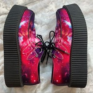 TUK Galaxy Creepers Platform Shoes